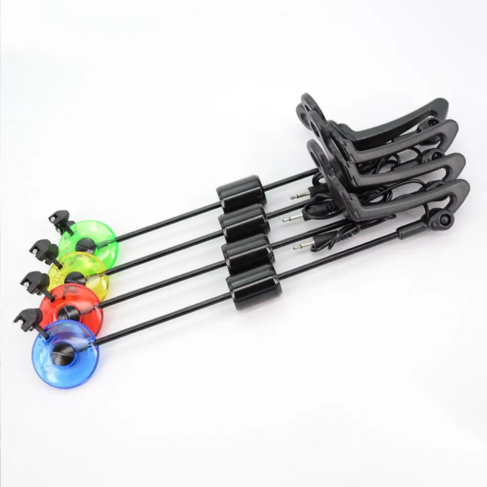 Fishing Swinger Alarm Outdoor Fishing Accessories 4pcs/box Swinger Bite Alarms for Sea Rods Angling Pole Alerter Hangers