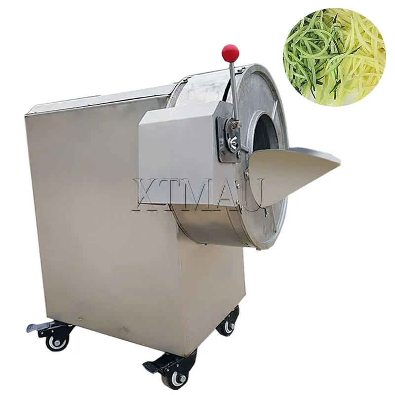 

Double Frequency Conversion Speed Regulation Vegetable Cutting Machine Double-Head Vegetable Processing Machine