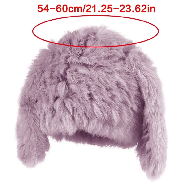 Rabbits Ears Hat Funny Plush Hat Unisex Animal Ears Flap Hat Softable Warm Hat Dropship