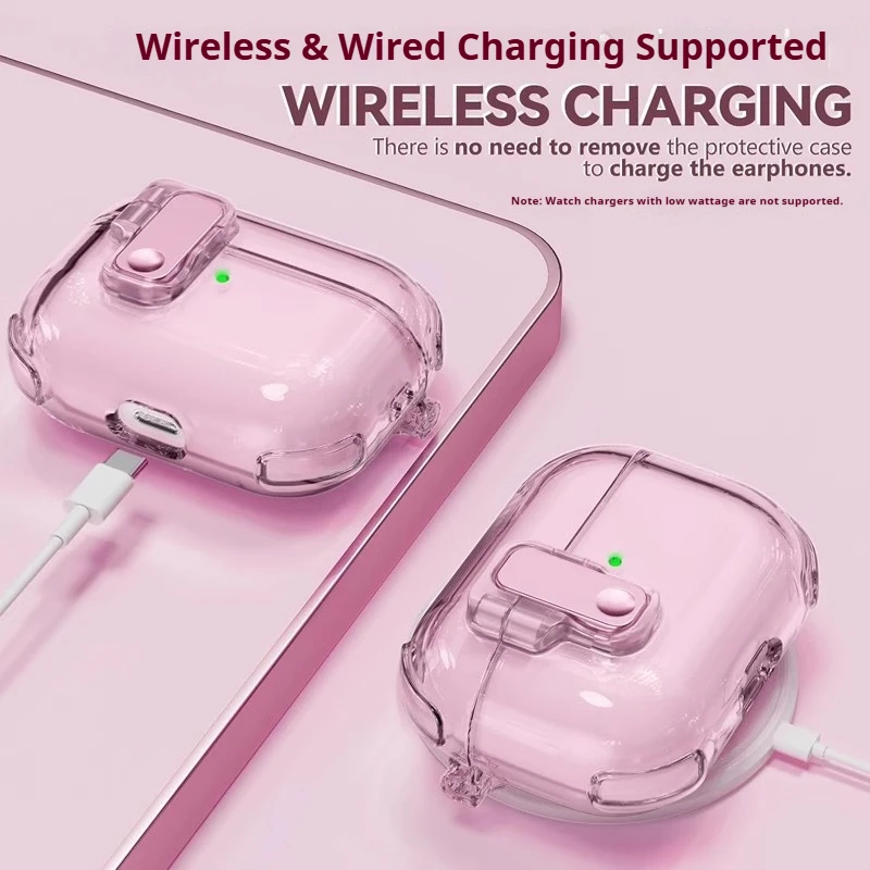 حافظة شفافة لأجهزة AirPods Pro 2 3 1 4 4th غطاء من البولي يوريثان الحراري مضاد للسقوط سماعة رأس Coque لأجهزة AirPods Pro 2 2nd Pro2 مع حبل