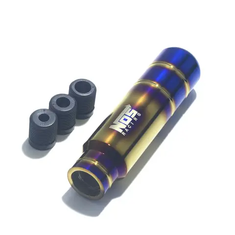 jdm NOSracing Burnt Blue Style Gold Aluminum Gear Shift Knob 13cm Shifter Lever Head for Universal Car
