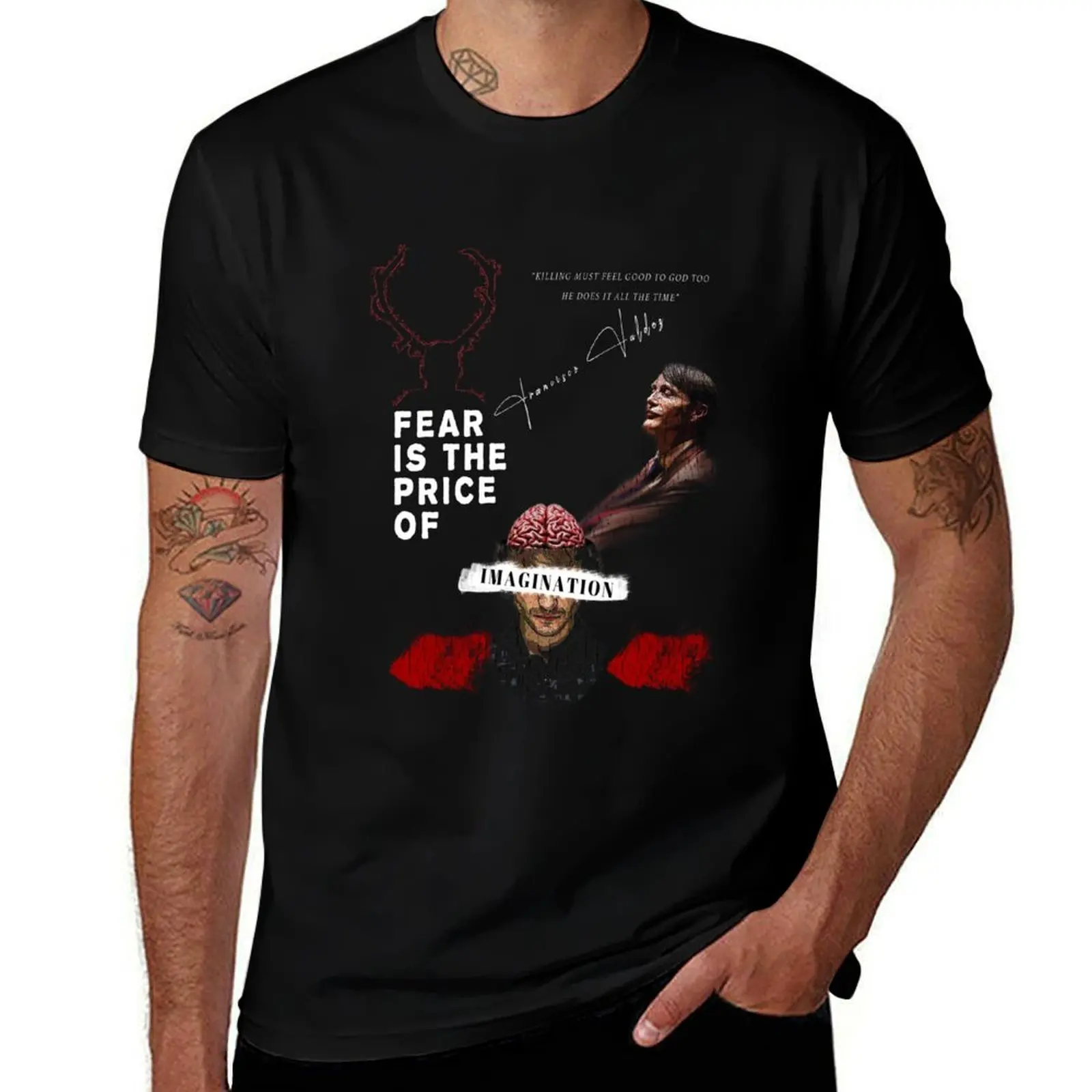 

The Price of Imagination-футболка Hannibal, футболка на заказ, кавайная одежда, футболки с рисунком для баскетбола, мужская одежда