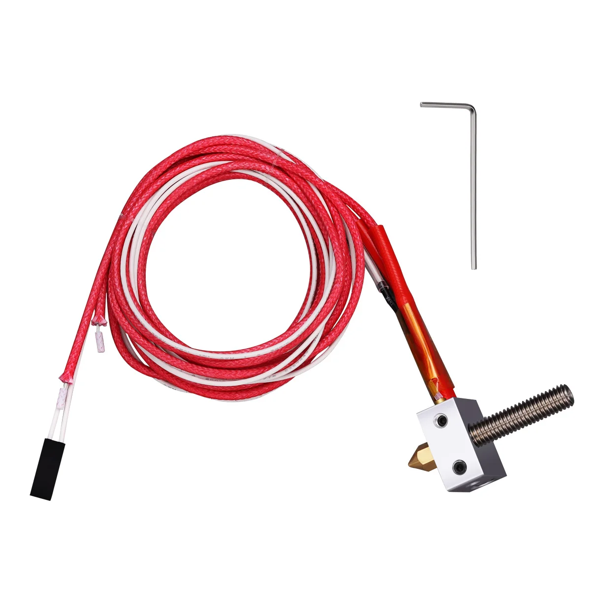 Zmontowany ekstruder do drukarki 3D, hot end, filament 1,75 mm, 12 V, dysza 0,4 mm, silnik krokowy energooszczędny, idealny do Ender-3