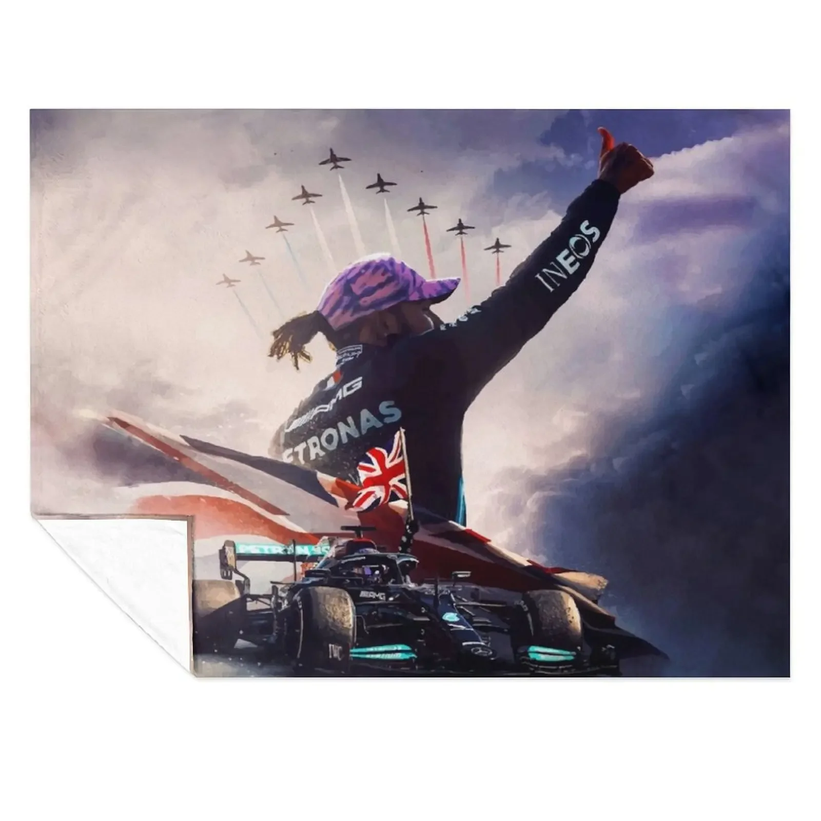 

Glory_Lewis Hamilton_Art - F1 2024 Throw Blanket Custom Cute for winter Vintage Blankets