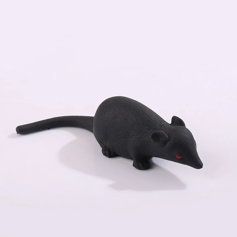 Modelo de ratón de simulación, juguetes creativos de descompresión con ventilación para apretar, accesorios de broma de compulsión de Halloween para niños, regalo de cumpleaños