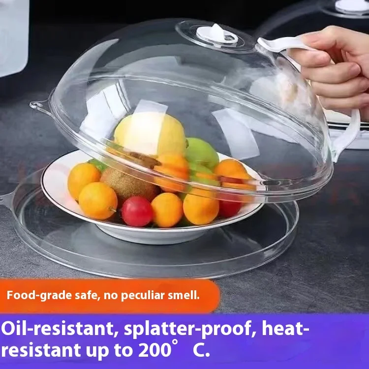 

High-Temperature Resistant Microwave Oven Oil Splatter Cover Spill-Proof Heat-resistant Lid for Hot Dishes And Food