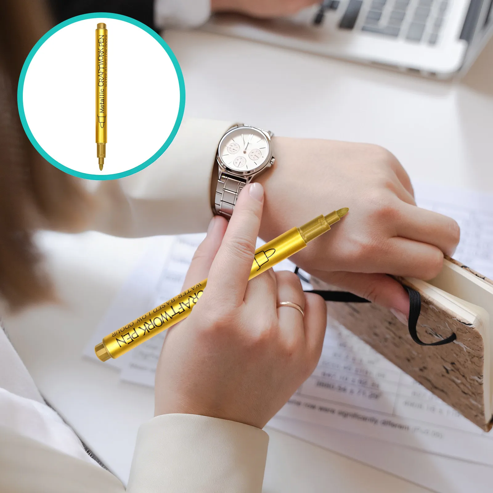 

10Pcs Paint Pens Oil Based Markers for Metal Wood Plastic Tire Repair Shiny Permanent Finish Smooth Writing Art Craft Tools