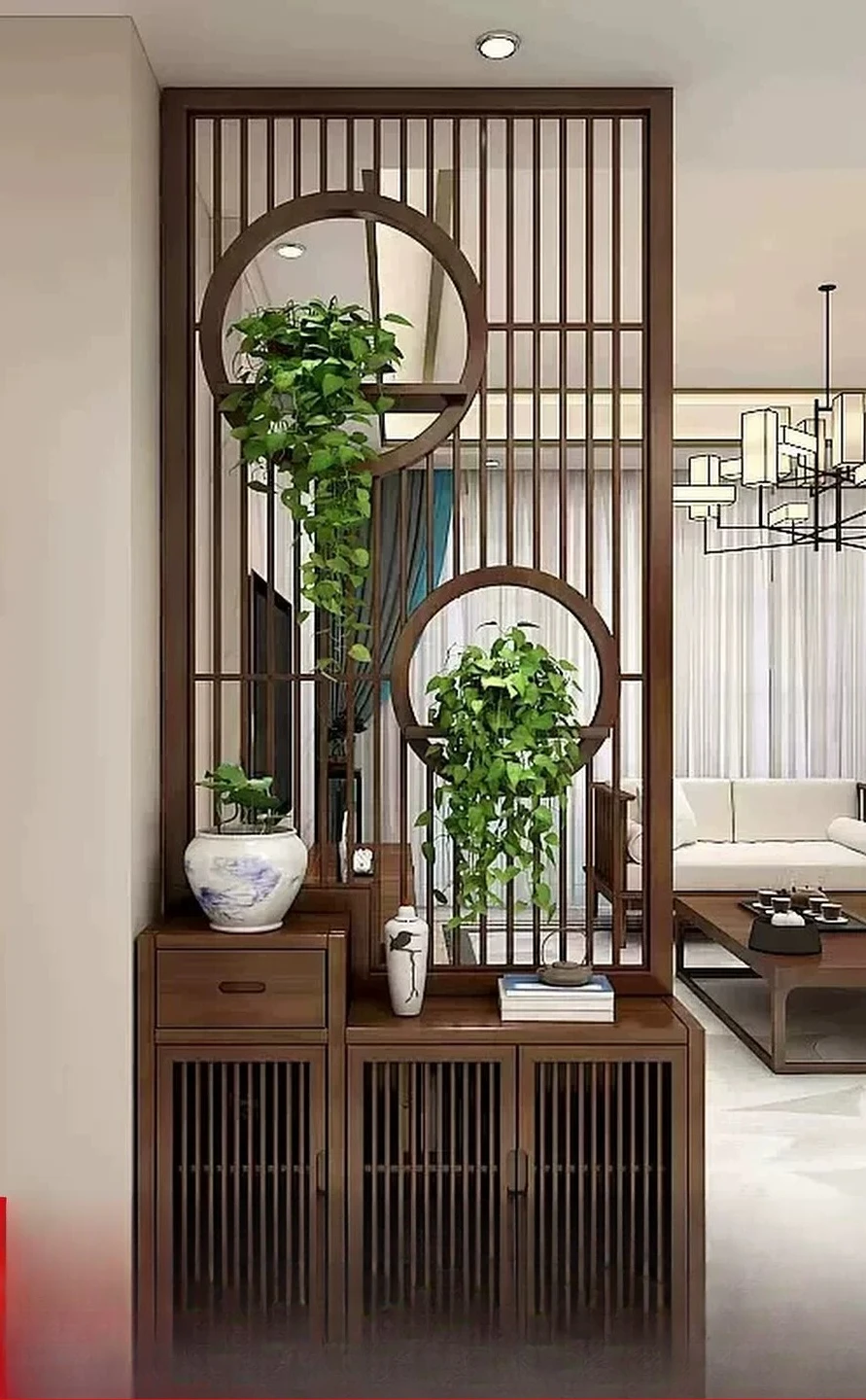 

PYJ Song-style new Chinese-style solid wood screen blocking simple antique seat screen black walnut furniture