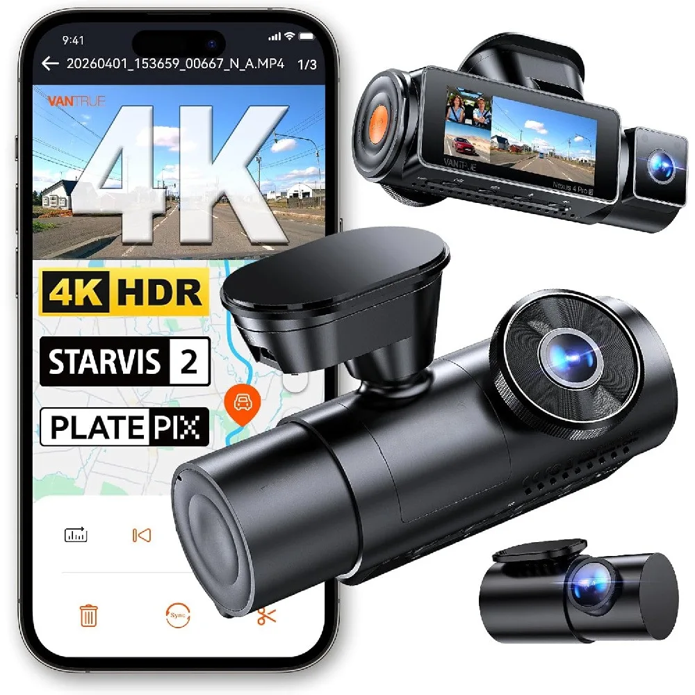 WIFI Cam 3 Camera 1080P Car DVR 2/3Lens Camera Video Recorder Black Box Dash Cam Auto Loop Recording Car Accessories