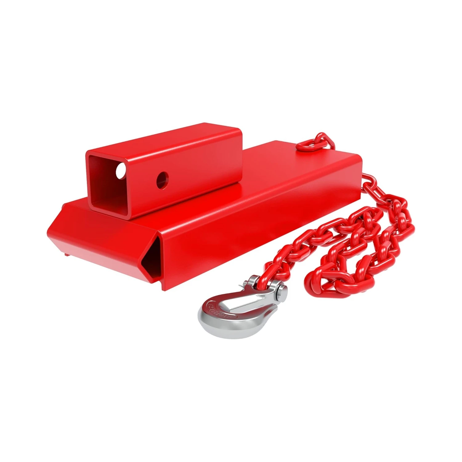 YINTATECH Forklift Hitch Receiver Pallet Fork Trailer Towing Adapter 2inch Extensions Red