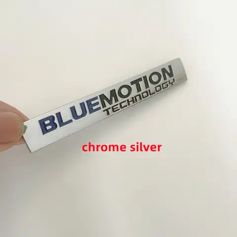 3D Metal Bluemotion Logo Car Front Grill Emblem Trunk Badge For VW Golf 7 6 Polo 9n3 Passat B8 CC Bluemotion Sticker Accessories