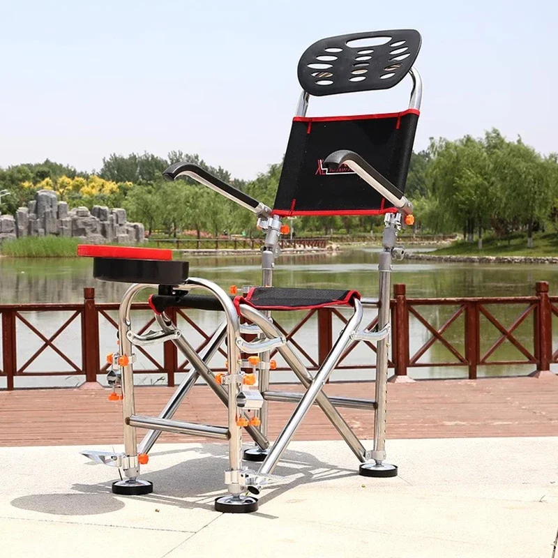 Multifunction Modern Fishing Chair Nordic Folding Tourist Camping Fishing Chair Hunting Picnic Outdoor Furniture Angelstuhl FYFC