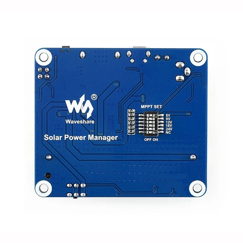 Waveshare Solar Power Management Module For 6V-24V Solar Panel,Supports MPPT Function,USB Connection Battery Charging