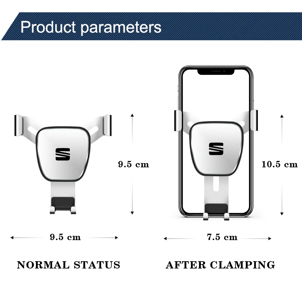 Car Navigation Stand Vehicle GPS Mobile Phone Holder Accessories For Seat Cupra Ateca Leon Mk1 Mk2 Mk3 5f 1p Ibiza 6f FR