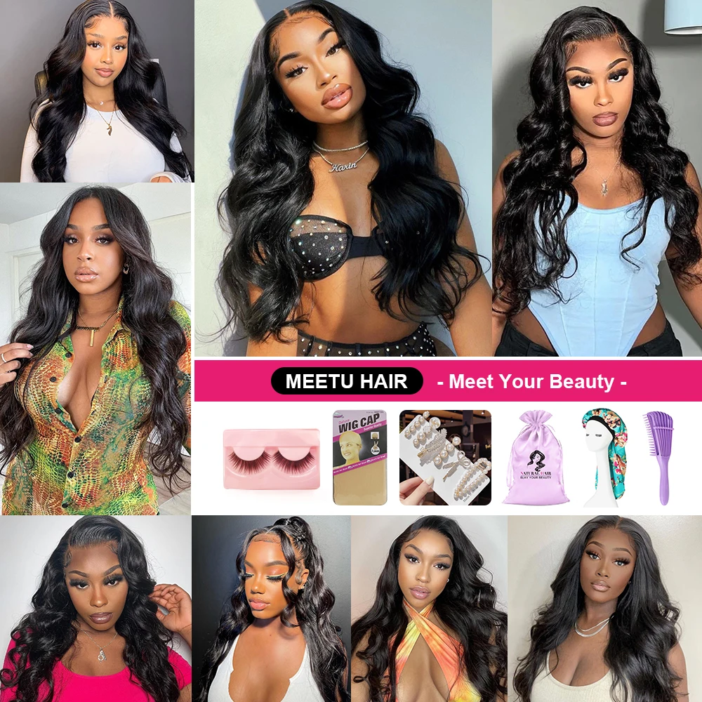 Meetu Body Wave Bundles Brazilian Human Hair Bundles 100% Remy Hair Weave 1/3/4 Bundles Hair Extensions For Women 8-30 Inch