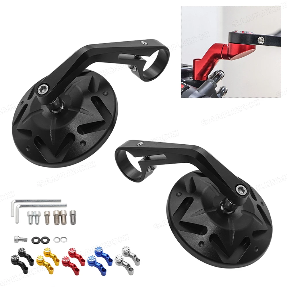 

CNC Aluminum Motorcycle Rear Side Rear View Mirror Motorbike Scooter Street Bike Mirror For Honda CB1 CB92 CB125S CB160 CB300F