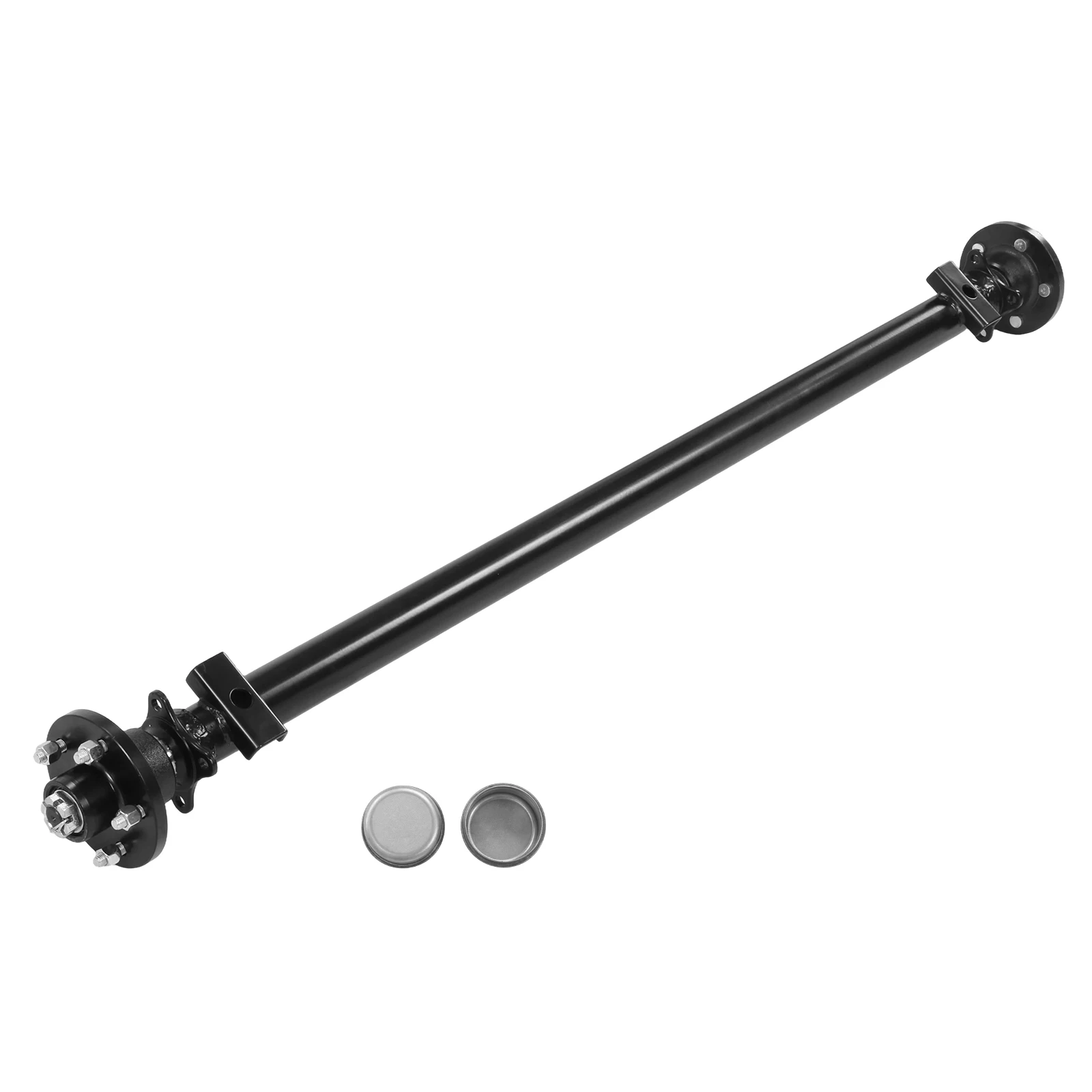 

3500 Lbs Boat Axle 54/62/74/78/82/89 Inch Hubface 5 Lug 5x4.5 Bolt Pattern for Small Trailers & Campers