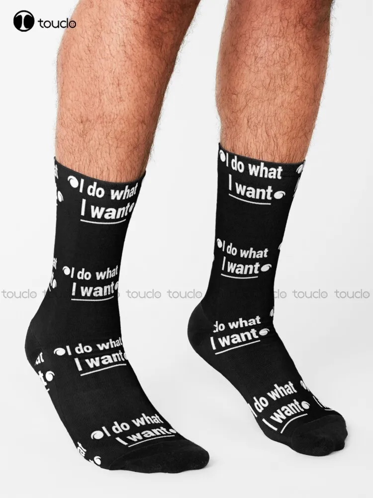 I Do What I Want  Socks Mens Athletic Socks Personalized Custom Unisex Adult Teen Youth Socks 360° Digital Print Hd High Quality