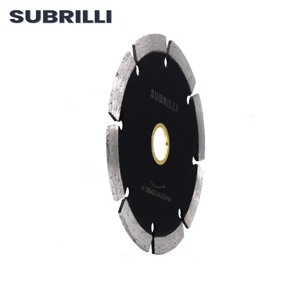 SUBRILLI-hoja de sierra de disco de diamante de 4 pulgadas, disco de corte en seco, amoladora angular, disco Circular, mármol, granito, cemento, electroherramienta