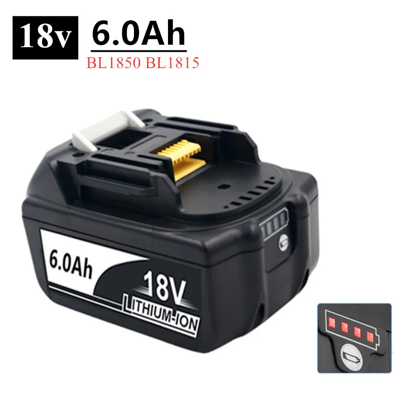 Neueste Verbesserte Akku Für BL1860 Makita 18V6Ah Lithium-ionen 18650 Ersatz Baterry Für Makita 18v BL1850 BL1815 BL1830 BL1840