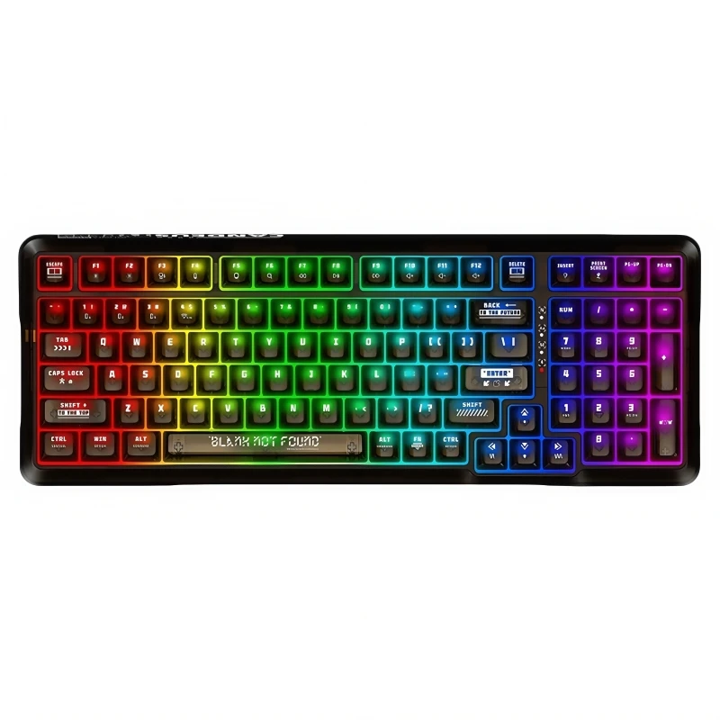 T99 Mechanical Keyboard Rgb Saturn Custom Axis Wireless Bluetooth Three-Mode Gasket Structure Hot-Swappable Mechanical Keyboard