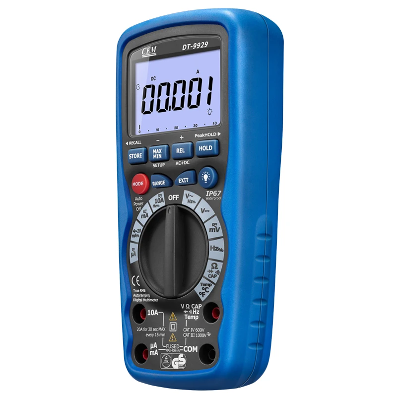 2025 CEM DT-9929 Portable Professional True RMS  Industrial Digital Multimeter For Industrial