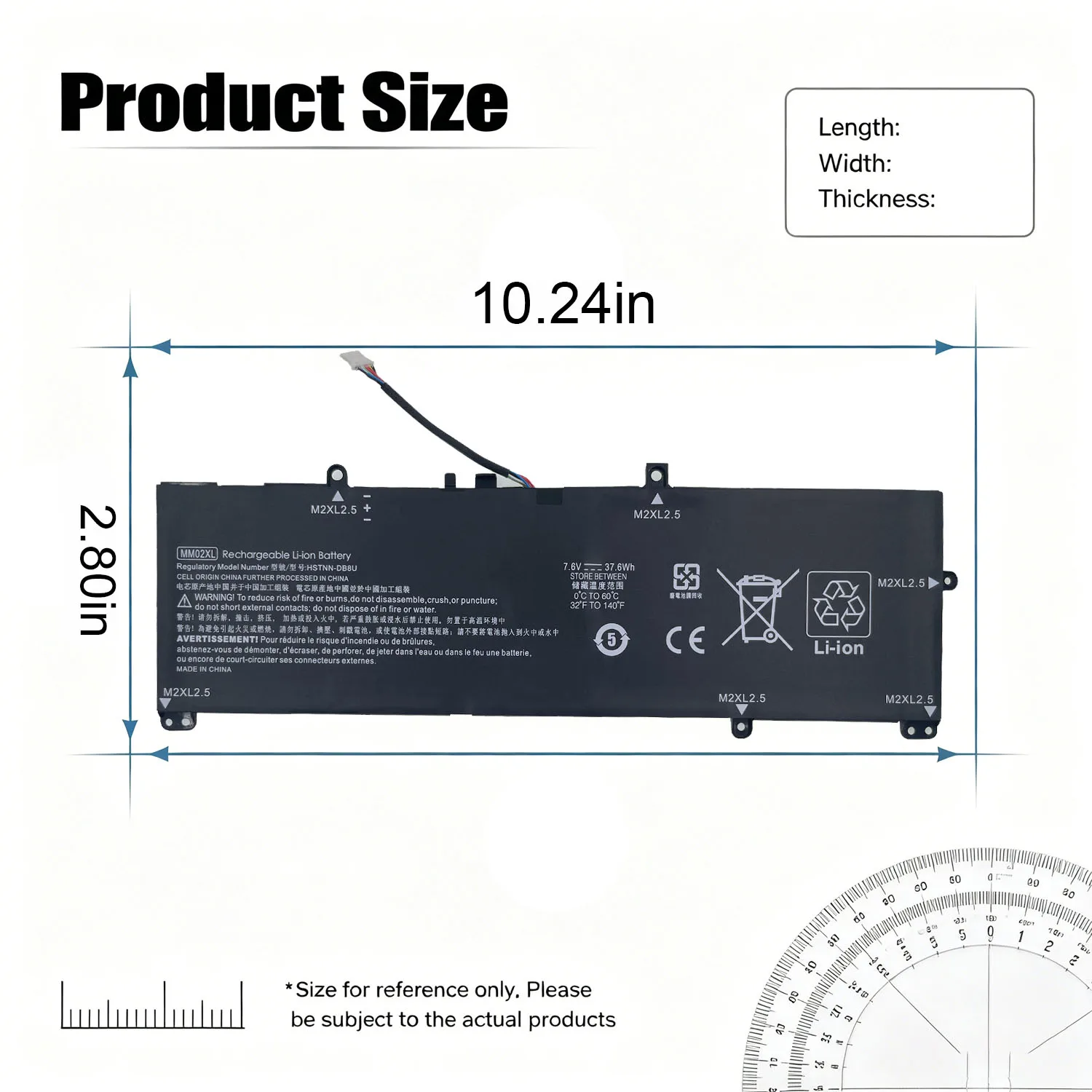 New MM02XL Laptop Battery For HP Stream 11-AK 11-AK012DX 14-CB 14-CB164WM 13-AN000 5HE66PA HSTNN-DB8G L12717-421 L12717-2D1