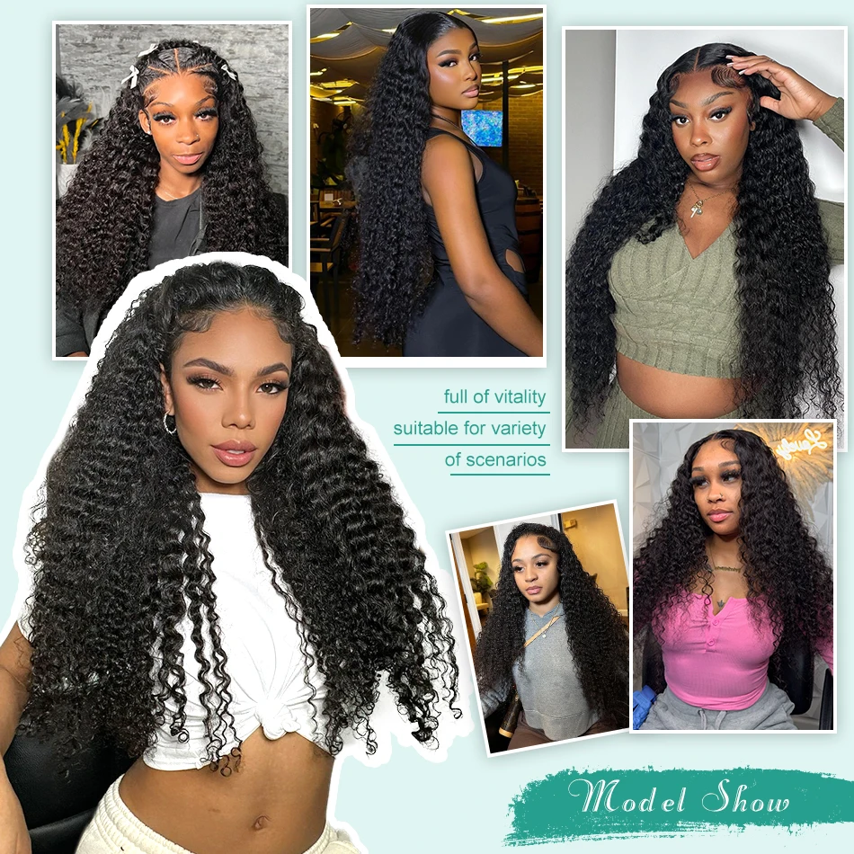 ディープウェーブバンドル 生の人毛 100 ブラジル織り バージン人毛 ナチュラルヘアエクステンション カール人毛バンドル