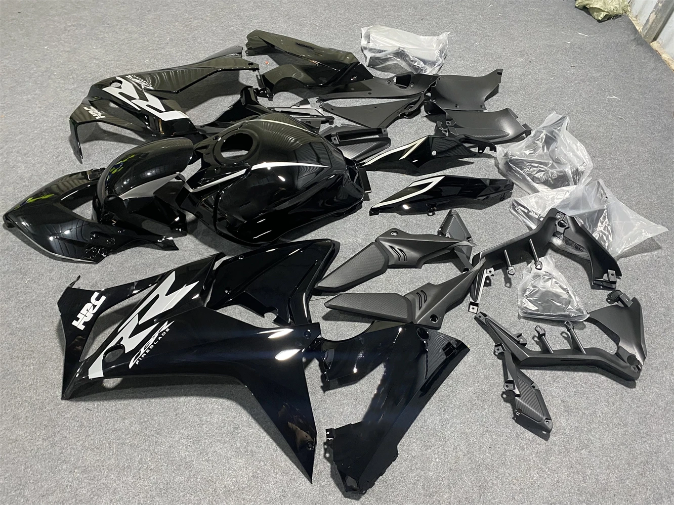 Motorcycle Fairing Kit fits CBR650R 19 2021 22 23 year CBR650 2019 2020 2021 2022 2023 Fairing Black gray motorcycle housing