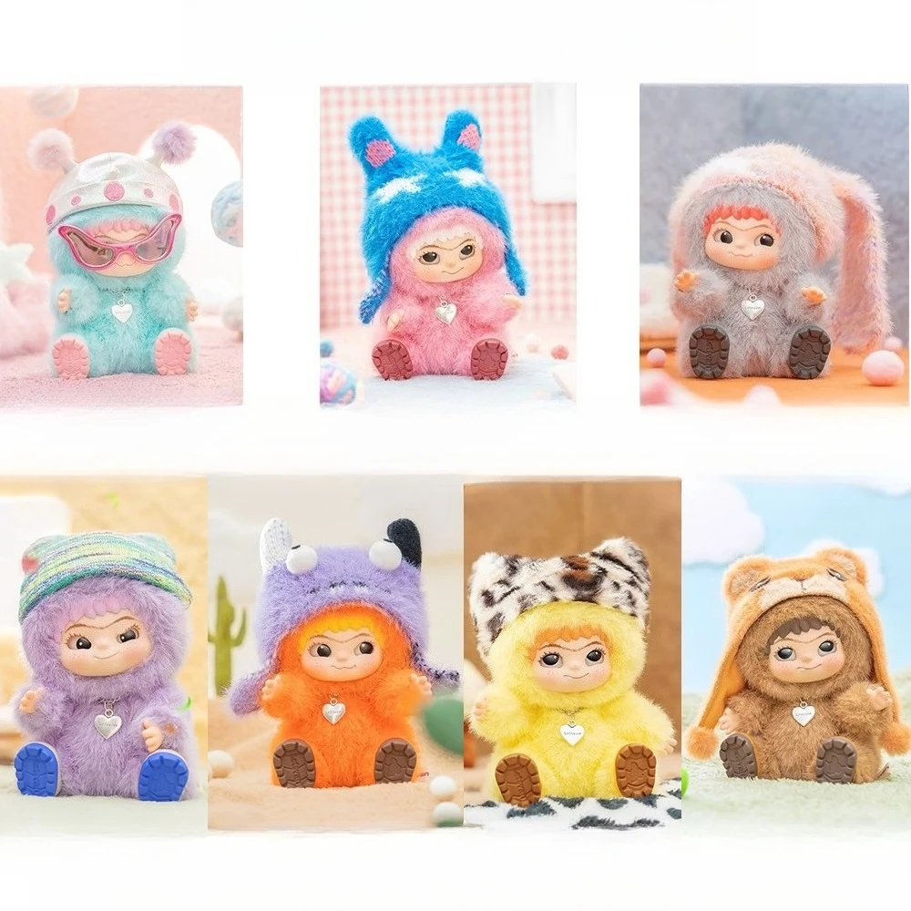 

Милая плюшевая кукла-брелок в виде монстров, коробка, игрушка, новая виниловая кукла, кавайный рюкзак, подвеска, украшение, чехол, подарки, милый wakuku