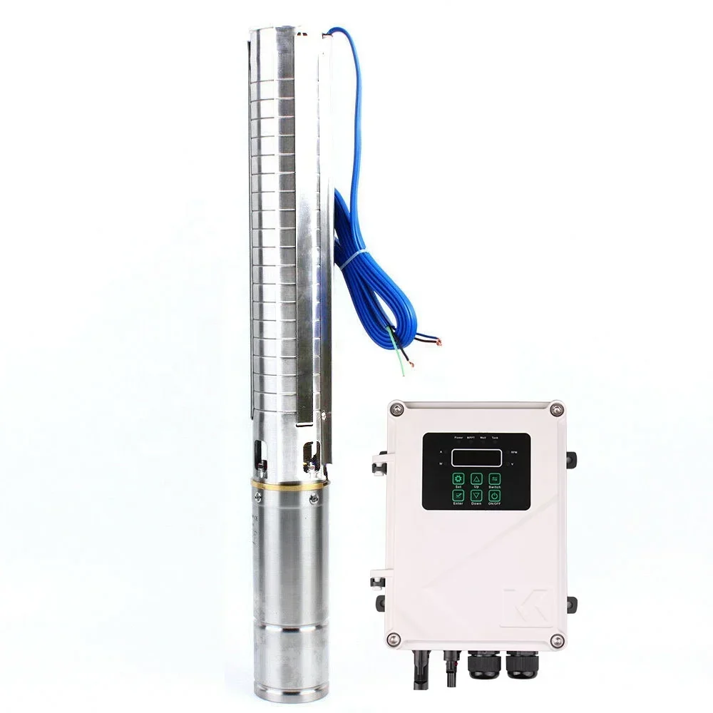 3 Inch 500W 48V Deep Well Solar Water Pumping System For Irrigation