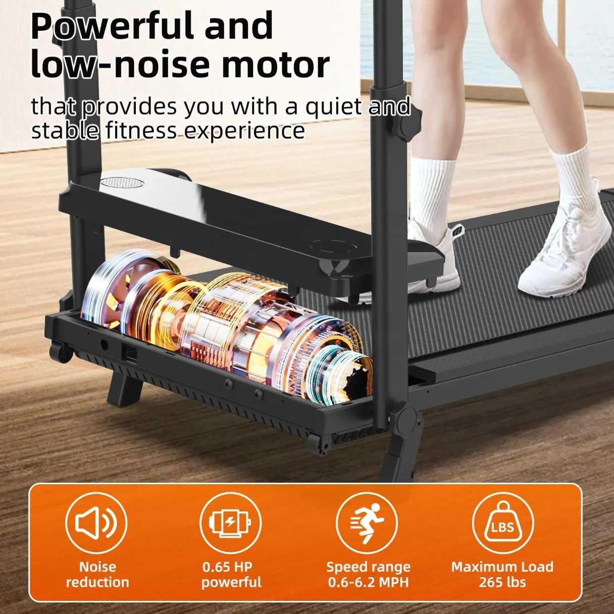 STLF RS معدات الصالة الرياضية المنزلية وسادة المشي آلة الجري العالمية الكهربائية القابلة للطي للاستخدام المنزلي مشاية #3