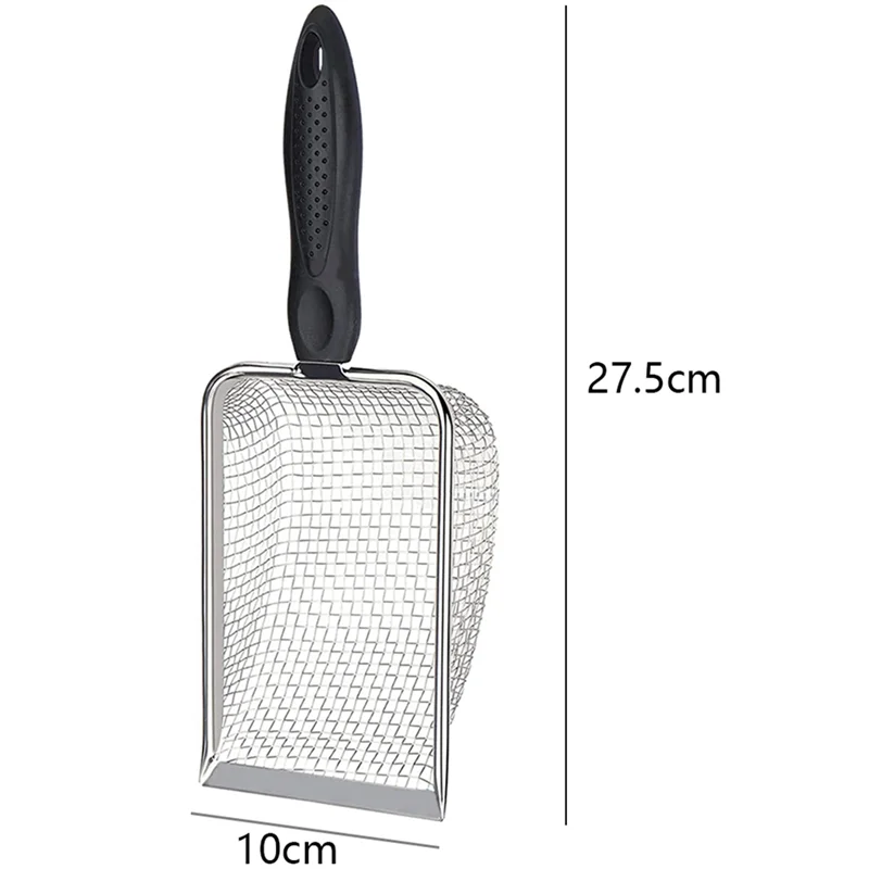 Beach Mesh Shovel for Shell Collecting, Kids Filter Sand for Picking Up Shells Sifter Dipper