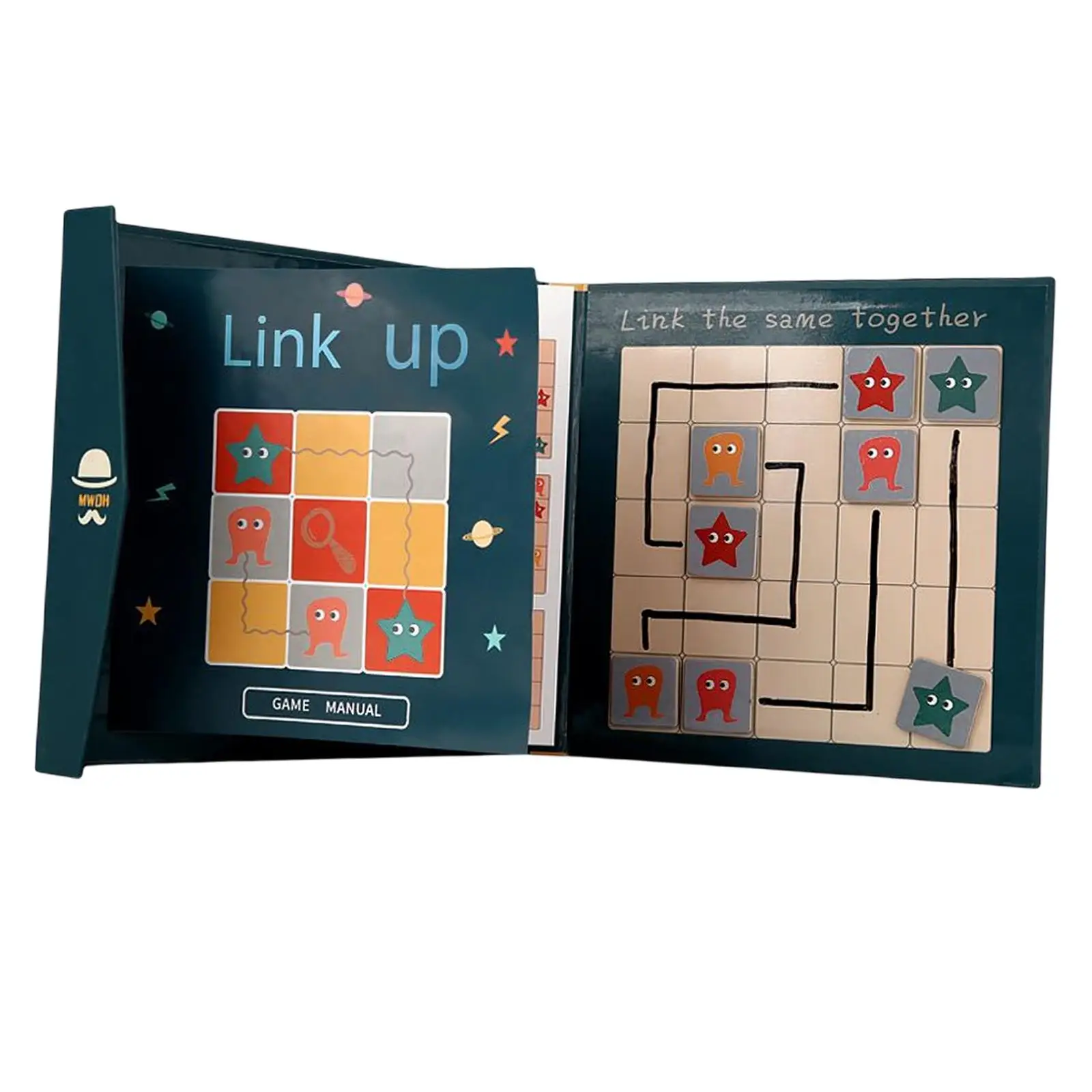 

Puzzle Maze Board Route Matching Matching Toy Training Children Game for Kids Preschoolers Party Toddlers Logical Thinking