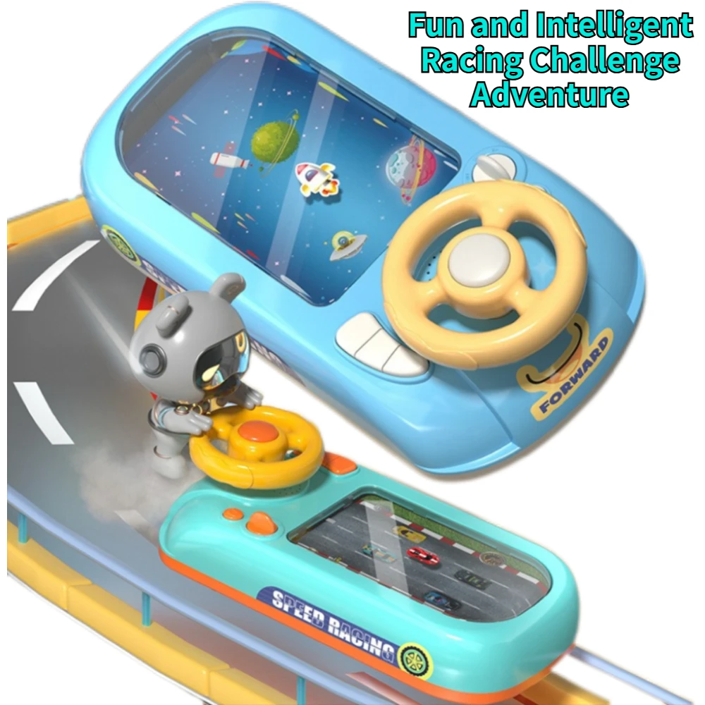 Racing Adventure Game Console Handheld Driving Simulator Toy for Brain Training and Coordination Birthday Gift