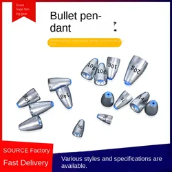 5pcs alloys Fishing fall New 3.5g-20g Tear Drop Sinker Additional Weight Bullet Hook Connector fishing