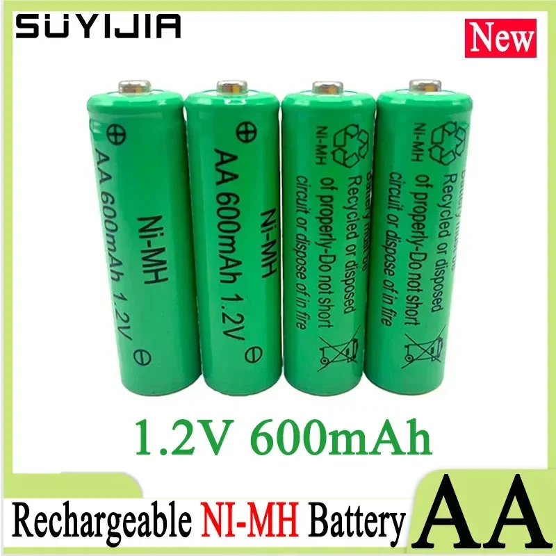 New AA 1.2V600mAh NI-MH Rechargeable Battery Support Multiple Devices for Electric Shaver Camera Game Console Flashlight MP3 MP4