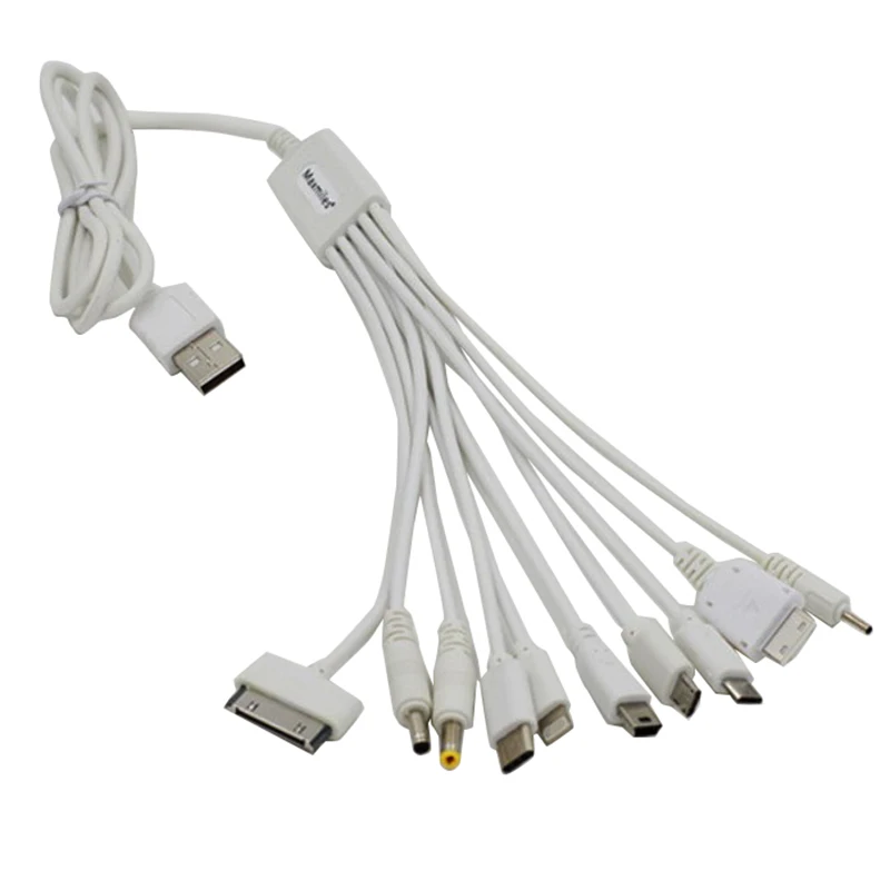 New 10 in 1 USB Multi Function Charger Cable Adapter For Cell Phone iPhone6 7 Xiaomi Universal Fast Charging
