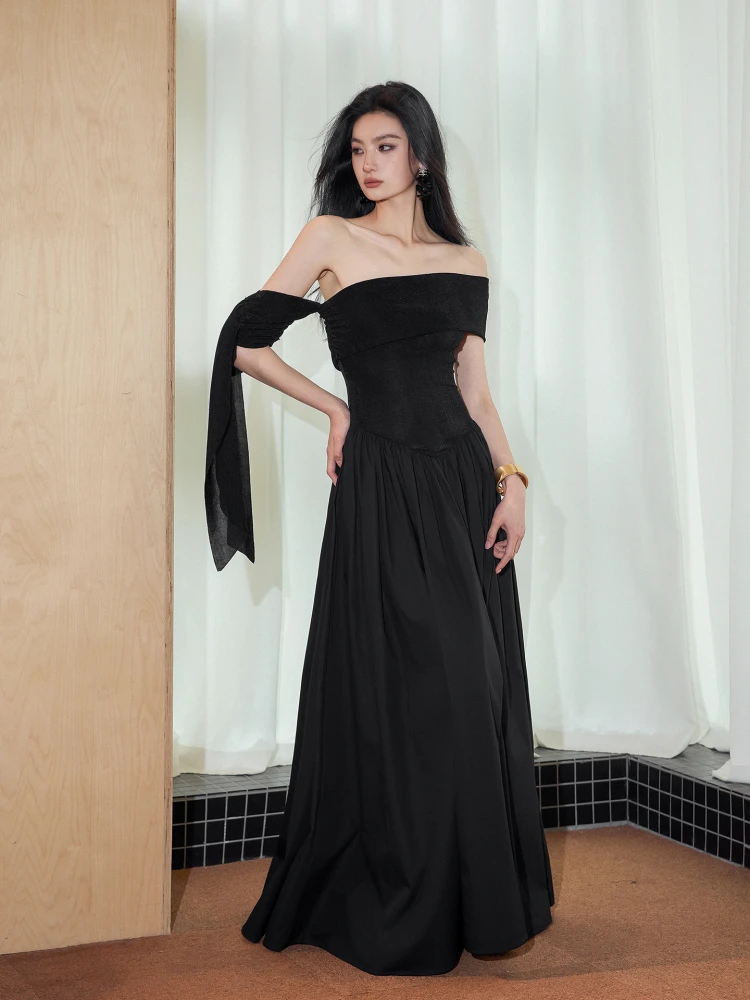 فساتين نسائية أنيقة بدون أكمام للخريف سروال قصير وطية صدر السترة مرقعة وشاحات بطانة حزام H-line College Preppy OL