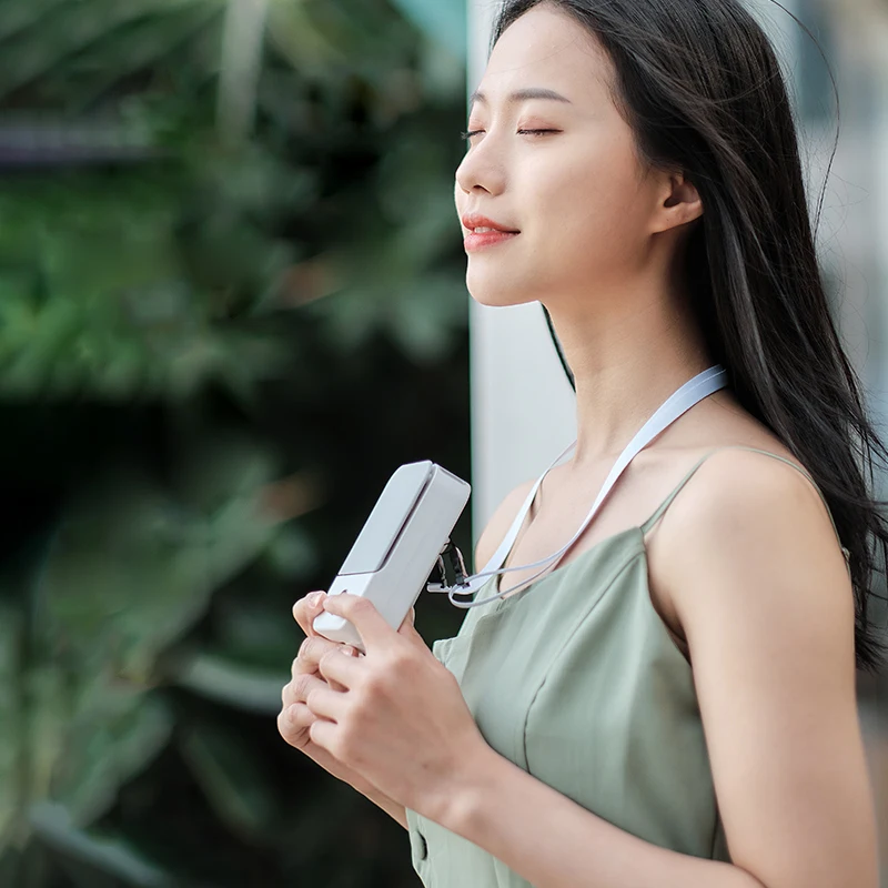 Шейный вентилятор, портативный безлопастной вентилятор — перезаряжаемый через USB, регулируемая вешалка, супер тихий для улицы, путешествий, занятий спортом