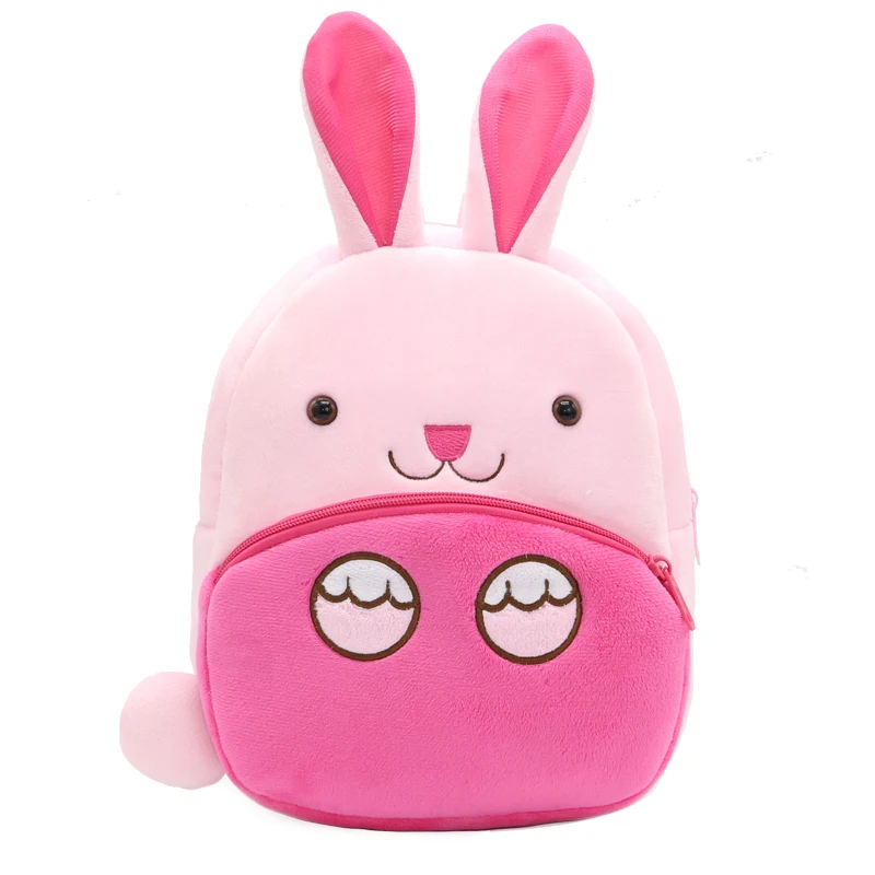 Girls Backpack Cute Animal Rabbit Children Plush Backpack Kindergarten School Bag