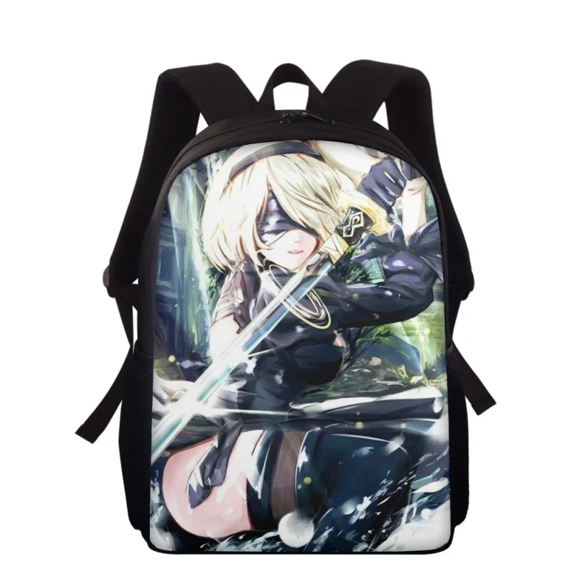 Yorha Nr. 2 Typ b 16 "3D-Druck Kinder rucksack Grundschule Schult aschen für Jungen Mädchen Rucksack Schüler Schulbuch Taschen