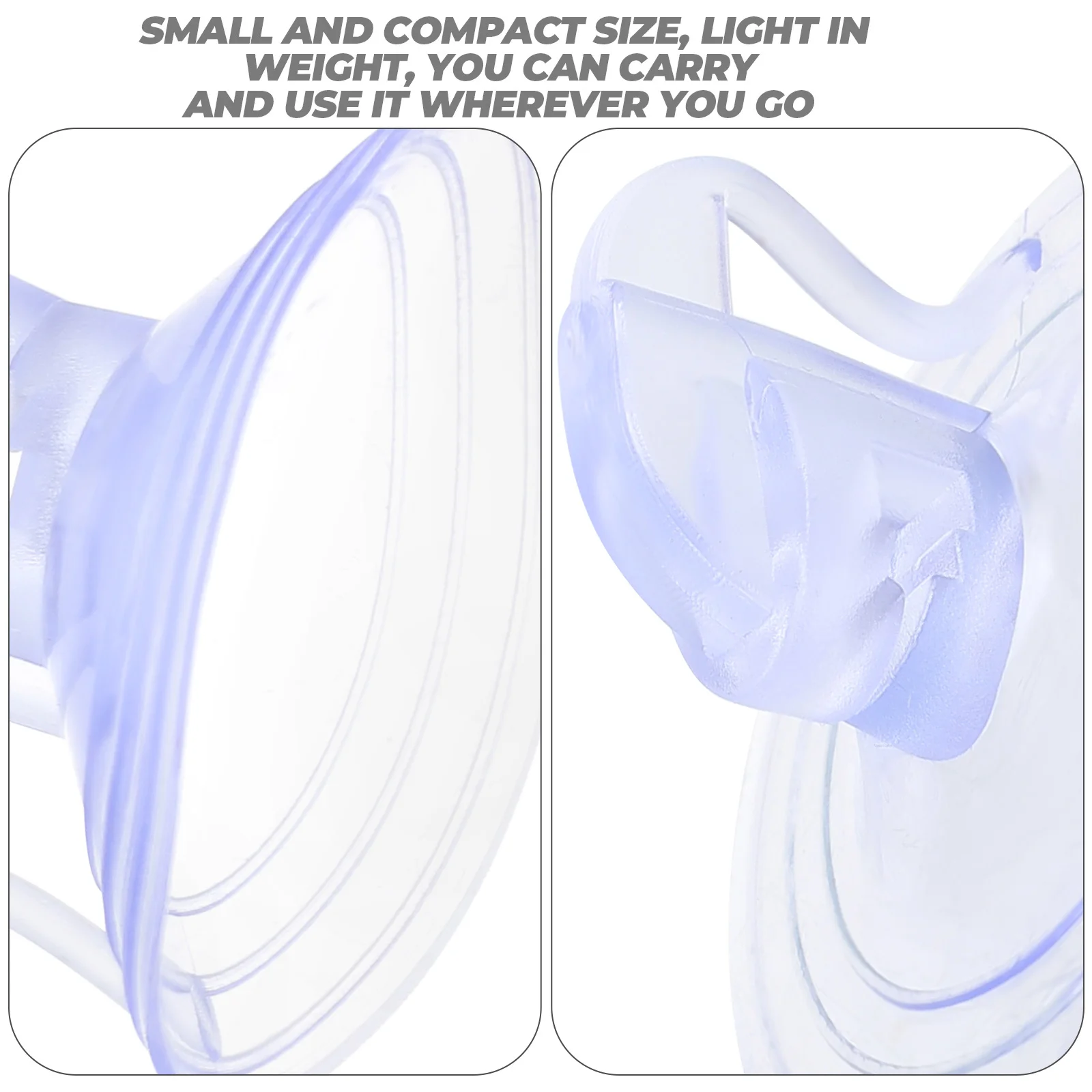 

100pcs Sunshade Suction Cup 38Mm Transparent For Car Window Glass Table Top Clear View Anti-Fall Windshield Shade Holder Plastic