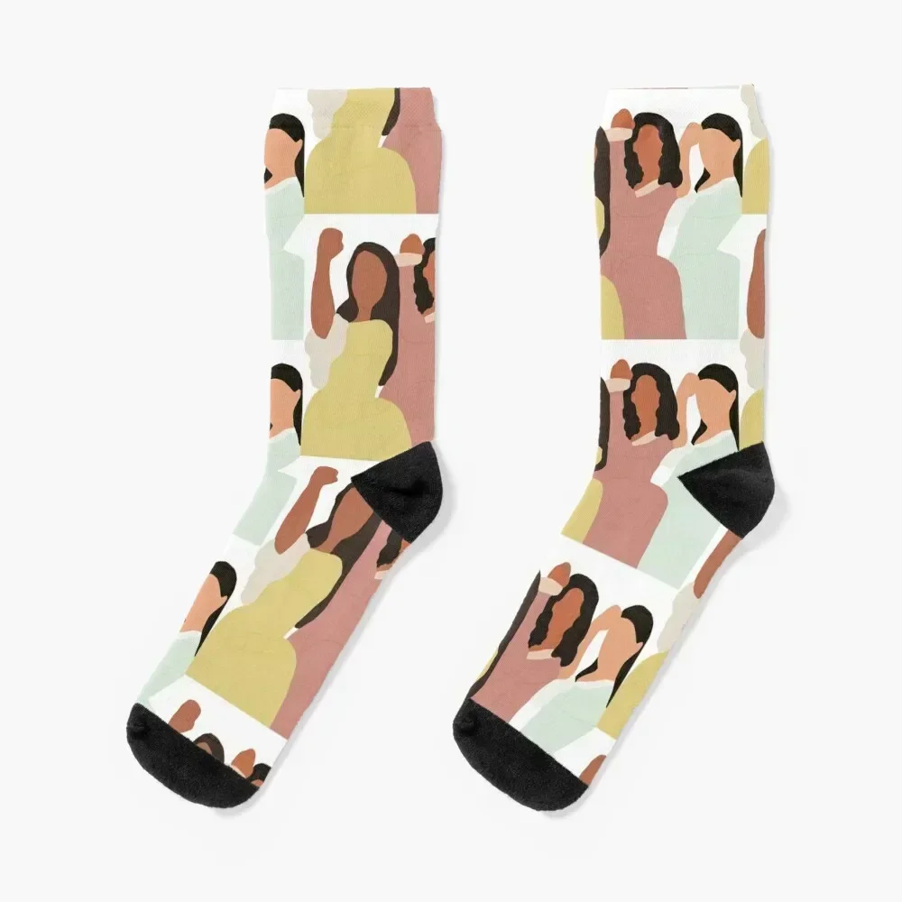 

The Schuyler Sisters Socks Stockings man cartoon Crossfit cotton Mens Socks Women's hip hop happy crazy cool Socks Girl Men's