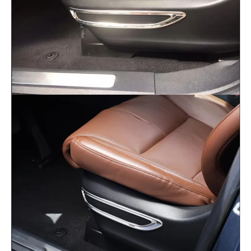 Per Lincoln Aviator 2020 Seggiolino Auto Trim Frame Decorazioni Driver Principale E Coprisedile Copilota 2 Pezzi Accessori Per Interni Auto