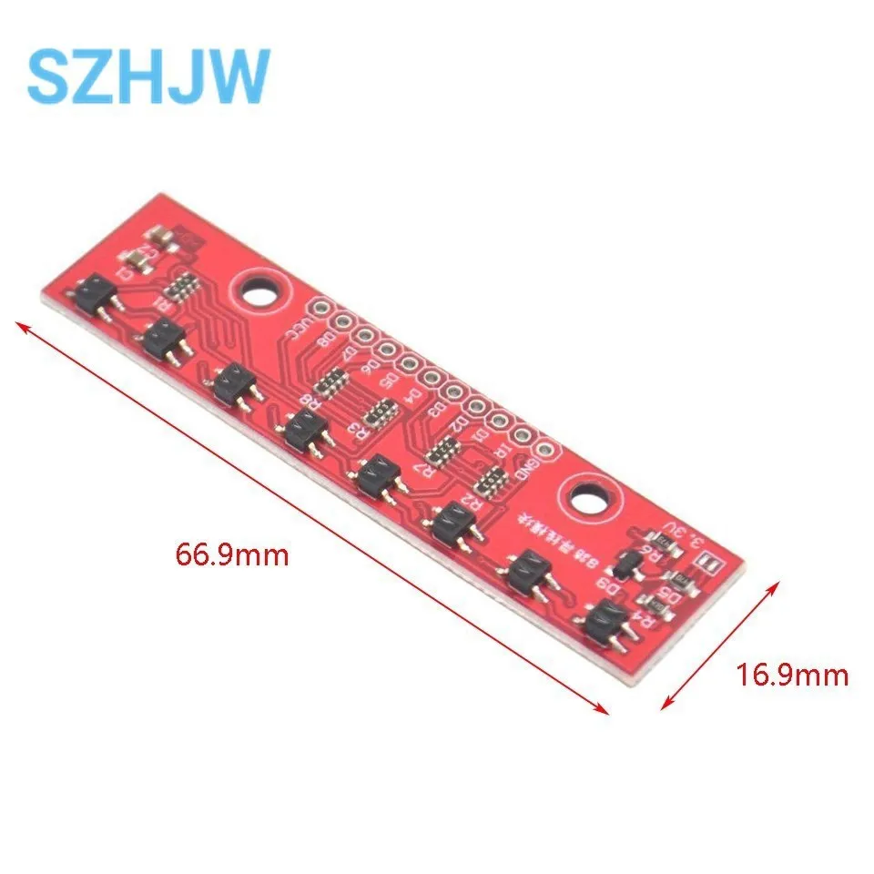 Tracking Module Infrared Detection Sensor Module DIY 8-Channel Infrared Detector Hunt Module 8bit Sensor Module