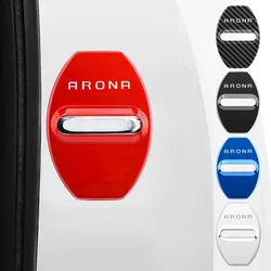 4Pcs Stainless Steel Auto Door Lock Protective Covers Case For Seat Arona Auto Decorate Stickers Car Styling