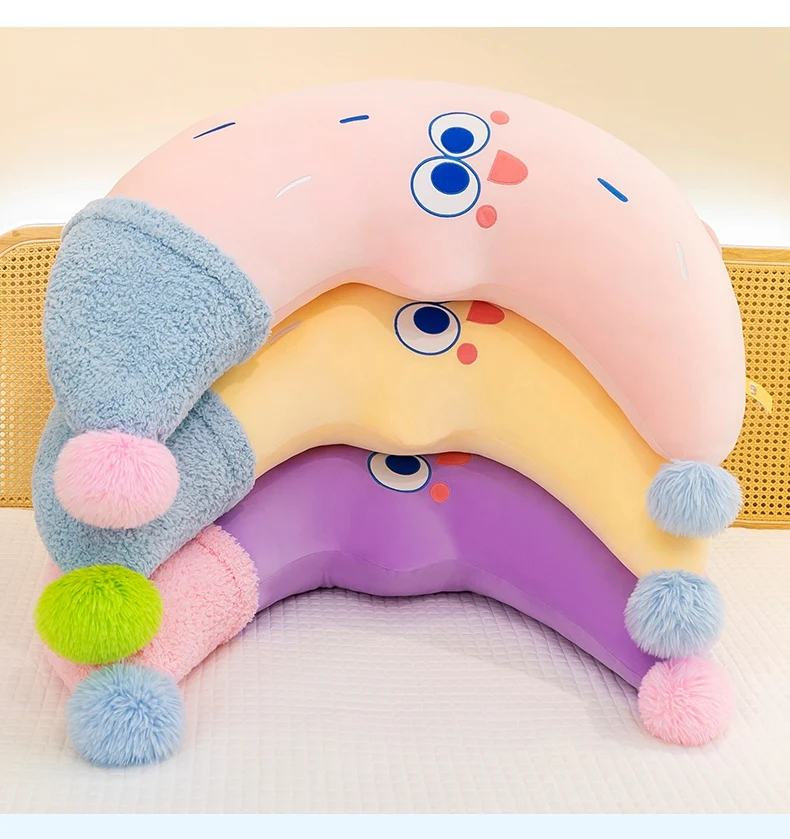 

110cm Moon Pillow Eid Ramadan Soft Stuffed Plush Toys Children Bedroom Accompany Doll Middle Eastern Festival Home Sofa Decors