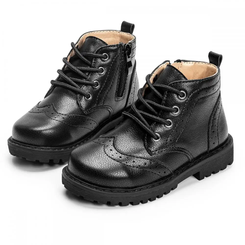 

Fashion Versatile Boots Children's Waterproof Non-Slip Solid Color Martin Boots Boys Girls Four Seasons Soft Children's Shoes