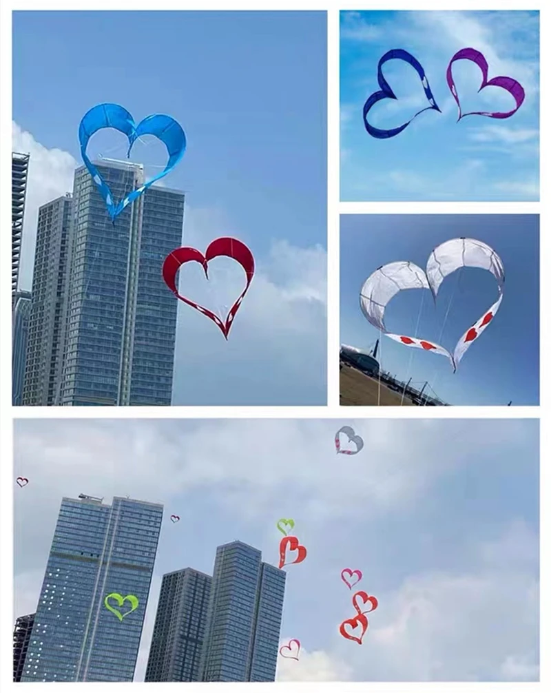 Free Shipping 3d kites heart kites flying nylon kites factory Outdoor toys crank for kite line Kite surfing dragon fly bird kite